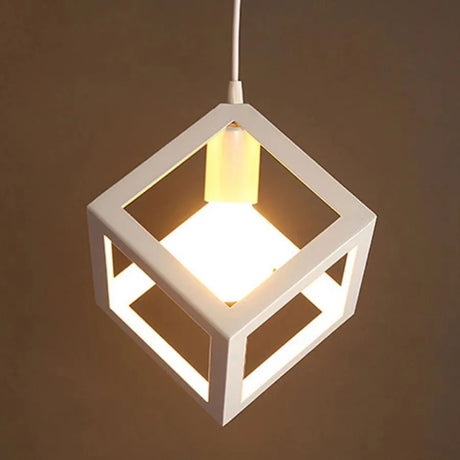Lustra Forma Cub, Struktur Cluster, 3Xe27 - vivimall.ro