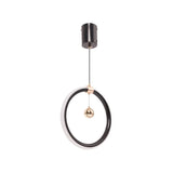 Pendul Led Hal, Lumina Rece/Calda/Neutra, Negru Lucios - vivimall.ro