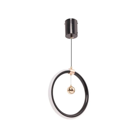Pendul Led Hal, Lumina Rece/Calda/Neutra, Negru Lucios - vivimall.ro
