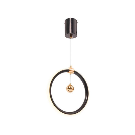 Pendul Led Hal, Lumina Rece/Calda/Neutra, Negru Lucios - vivimall.ro