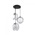 Pendul Luna, 3*E27, Metal - vivimall.ro