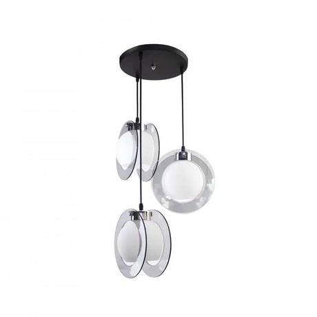Pendul Luna, 3*E27, Metal - vivimall.ro