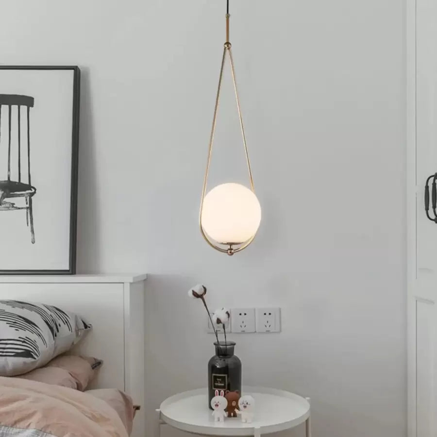Lustra Loft Haven, 1X E27, Alb, Metal - vivimall.ro