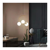 Lustra Loft Atrium, 3X E27, Alb, Metal - vivimall.ro