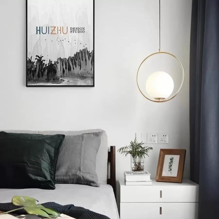 Lustra Loft Terrace, 1X E27, Alb, Metal - vivimall.ro