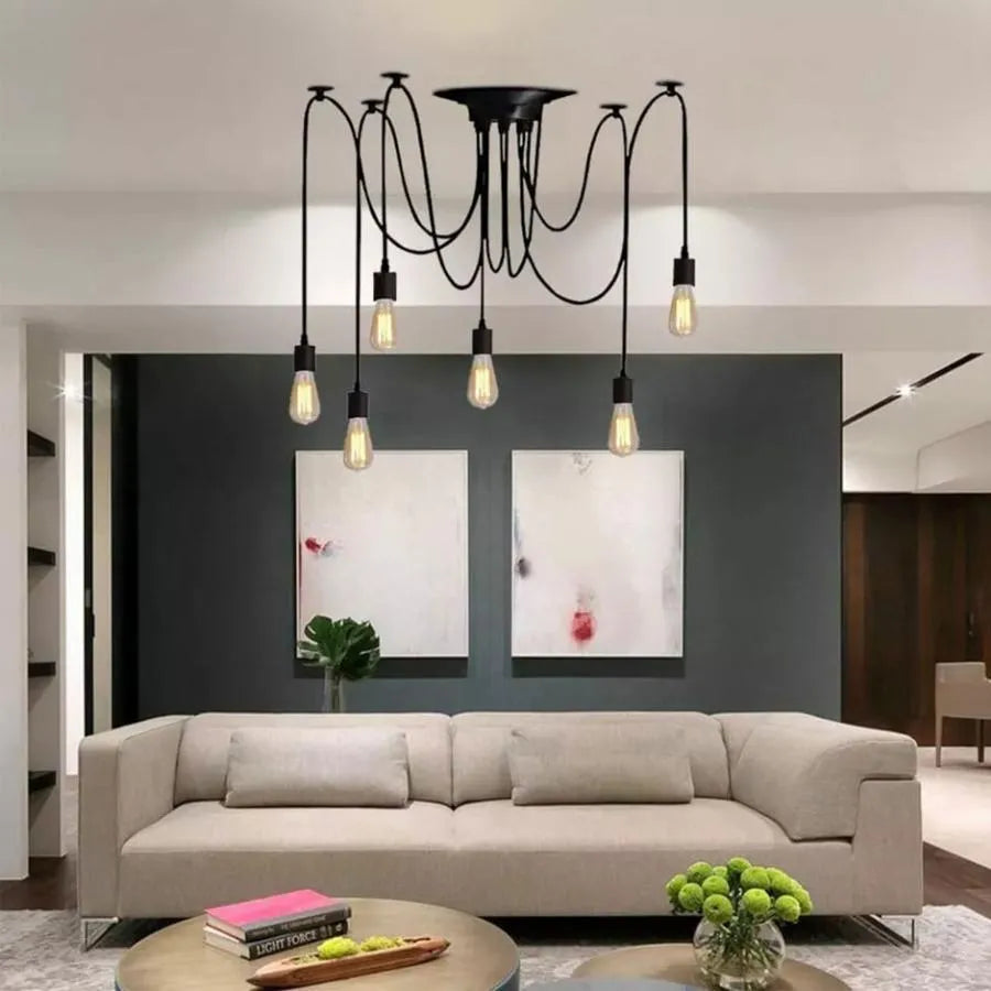 Pendul Paianjen 6*E27 - vivimall.ro