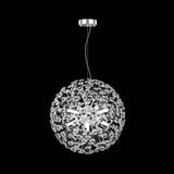 Candelabru Cristal Minuet 8X G9, Diametru 40Cm, Crom Lucios - vivimall.ro