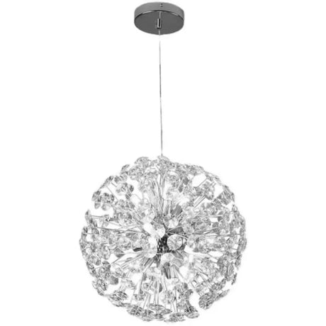 Candelabru Cristal Minuet 8X G9, Diametru 40Cm, Crom Lucios - vivimall.ro