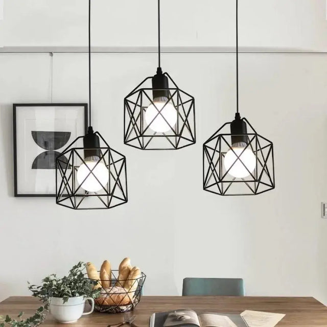 Lustra Forma Prism, Geo Trio, 3 X E27 - vivimall.ro
