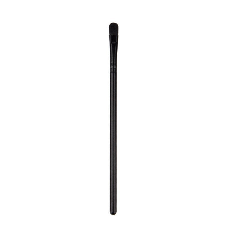 Pensula Plata De Machiaj, Din Par Sintetic, Pentru Detalii, 16 Cm, Negru - vivimall.ro
