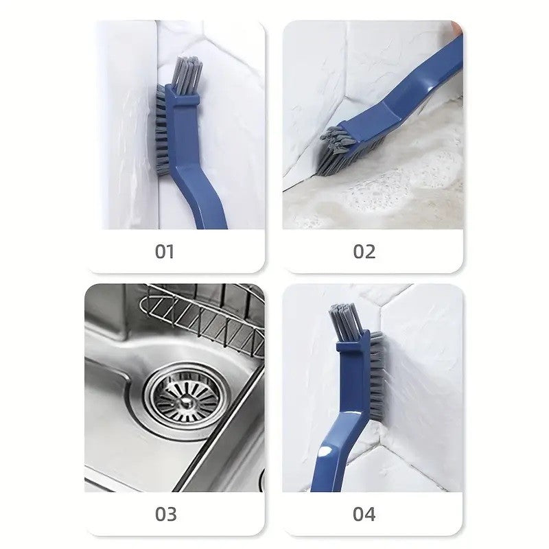 Perie 3In1 De Curatat Podele Si Rosturi, Lungime Maner 28 Cm, Peri Din Pp, Otel Si Plastic, Cleste Pentru Scame Si Par Inclus - vivimall.ro
