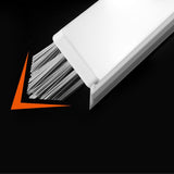 Perie De Curatare Pentru Podele Si Rosturi, Lungime Maner 105 Cm, Capat Pivotant 180 Grade, Peri Din Pp, Otel Si Plastic, Cleste Pentru Scame Si Par Inclus - vivimall.ro