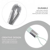 Perie De Curatat Pahare, Sticle, Biberoane, Cu Maner Lung, Uz Casnic, Silicon, Ergonomic, 3.9X5.4X38.5Cm - vivimall.ro