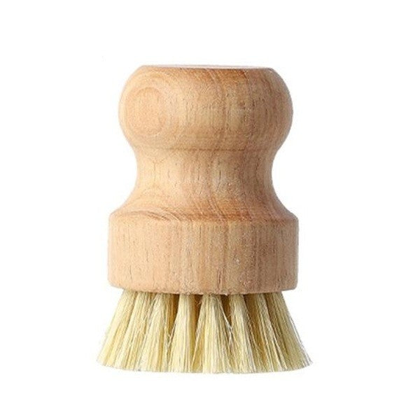 Perie De Curatat Vase Si Alimente, Din Lemn De Fag, 8 X 5 Cm, Perie Din Sisal, Bej - vivimall.ro