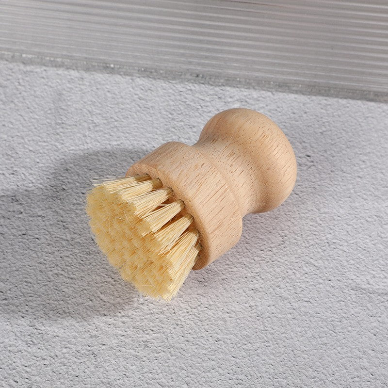 Perie De Curatat Vase Si Alimente, Din Lemn De Fag, 8 X 5 Cm, Perie Din Sisal, Bej - vivimall.ro