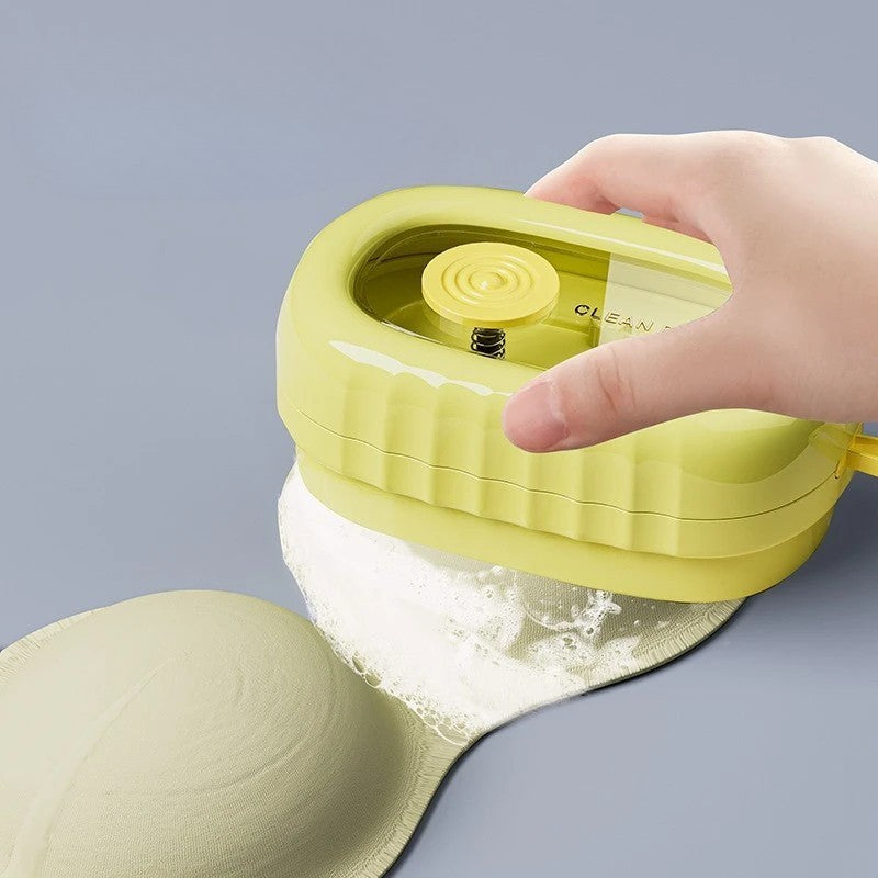 Perie De Spalat Haine, Cu Dispenser Pentru Detergent, 4 Perii De Curatare, Din Abs + Ps - vivimall.ro