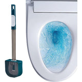 Perie de Toaleta, Flippy, cu Recipient pentru Detergent, din Plastic+TPR, Montare fara Perforare, 40 x 9 cm, Verde