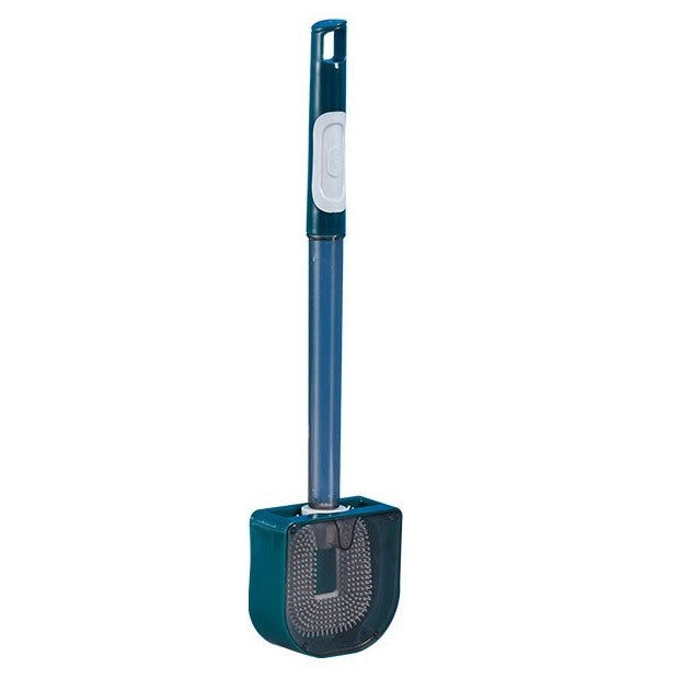 Perie De Toaleta, Cu Recipient Pentru Detergent, Din Plastic+Tpr, Montare Fara Perforare, 40 X 9 Cm - vivimall.ro