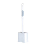 Perie De Toaleta, Cu Recipient Pentru Lichid, Perie Din Tpr, Montare Fara Perfoare, 12 X 6.5 X 40 Cm - vivimall.ro