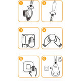 Perie de Toaleta, Flippy, cu Suport de Perete, Recipient Detergent, 2 Tipuri de Perii, Model Rata, Verde