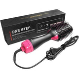 Perie Electrica De Par Fixa, Pentru Volum, Ceramica, 3 Setari De Temperatura, 1000W, Pentru Toate Tipurile De Par, -Roz - vivimall.ro