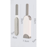 Perie Electrostatica, Vivimall, Pentru Curatarea Parului de pe Haine si Tapiterii, 2 Fete, Autocuratare, 33 x 7.5 cm, Gri - vivimall.ro