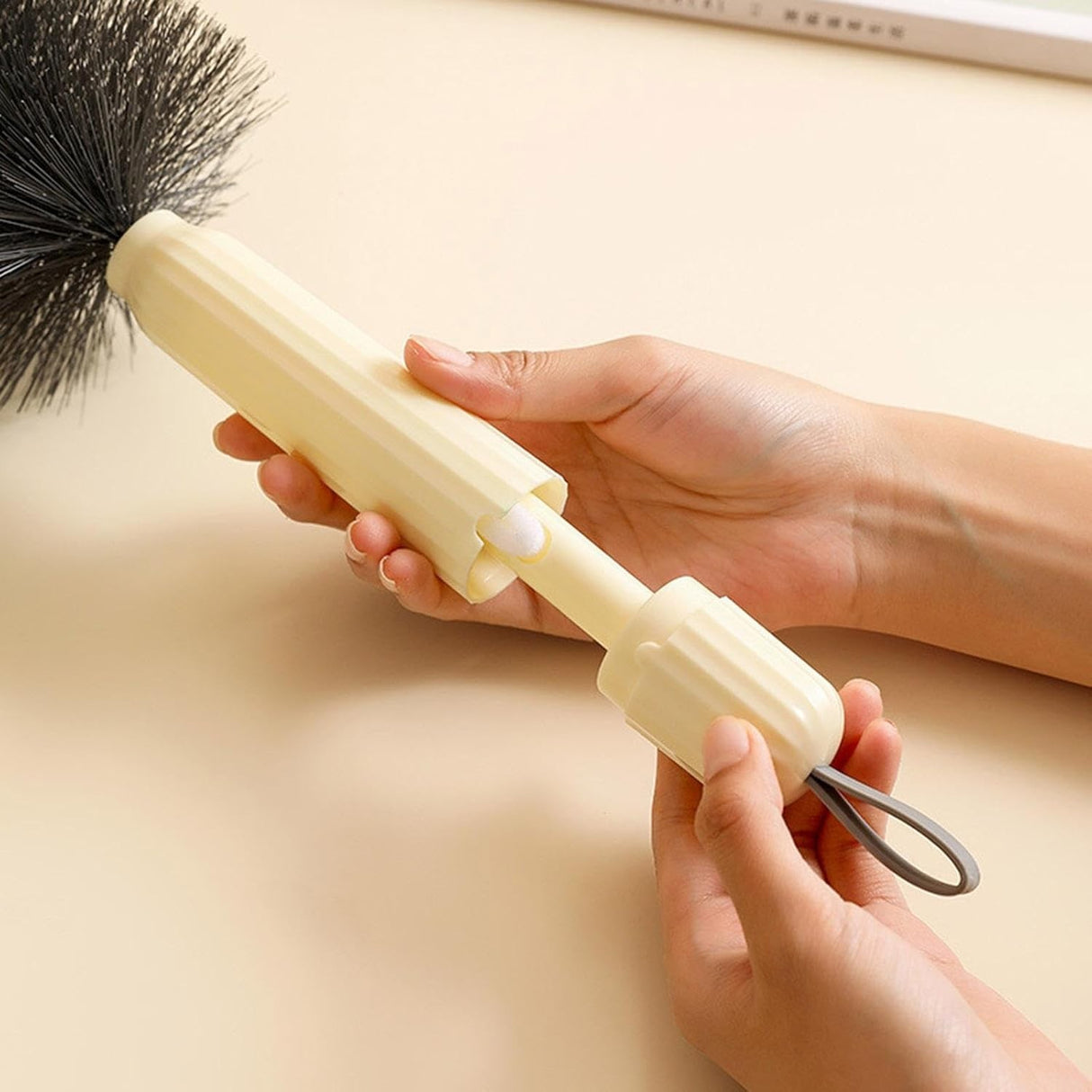 Perie Multifunctionala 2In1 Crem | SweepPro - vivimall.ro