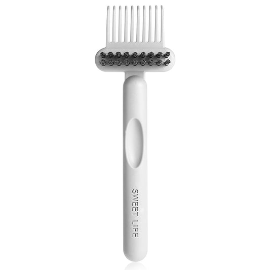 Perie pentru Curatarea Parului, Vivimall, din Plastic, 16 x 5 cm, Alb - vivimall.ro