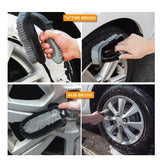 Set 9 Piese Pentru Spalat Auto, Din Plastic Si Microfibra, Perii Si Lavete - vivimall.ro
