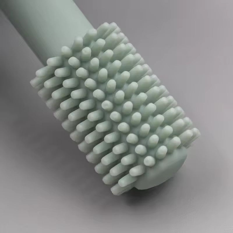 Periuta De Dinti Din Silicon Pentru Bebelusi, Fara Bpa, 360 Grade, Bariera Anti-Inghitire, Maner Ergonomic,