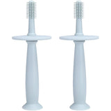 Periuta de Dinti din Silicon pentru Bebelusi, Flippy, fara BPA, 360 Grade, Bariera Anti-Inghitire, Maner Ergonomic, 12.5 x 15 cm, Albastru