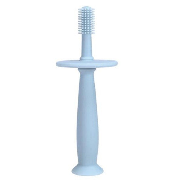 Periuta De Dinti Din Silicon Pentru Bebelusi, Fara Bpa, 360 Grade, Bariera Anti-Inghitire, Maner Ergonomic,