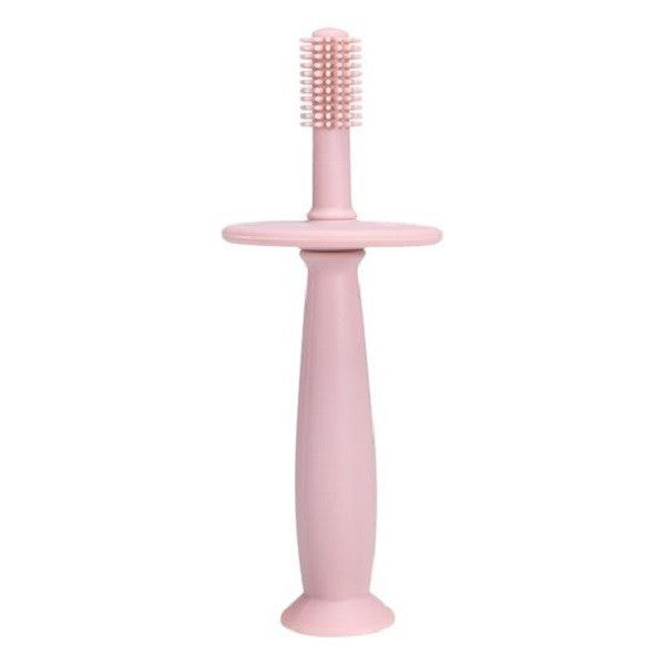 Periuta De Dinti Din Silicon Pentru Bebelusi, Fara Bpa, 360 Grade, Bariera Anti-Inghitire, Maner Ergonomic,