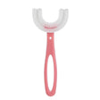 Periuta De Dinti In Forma De U, Pentru Copii 6-12 Ani, Peri Moi, 12 Cm, Model Inima, Culoare - vivimall.ro