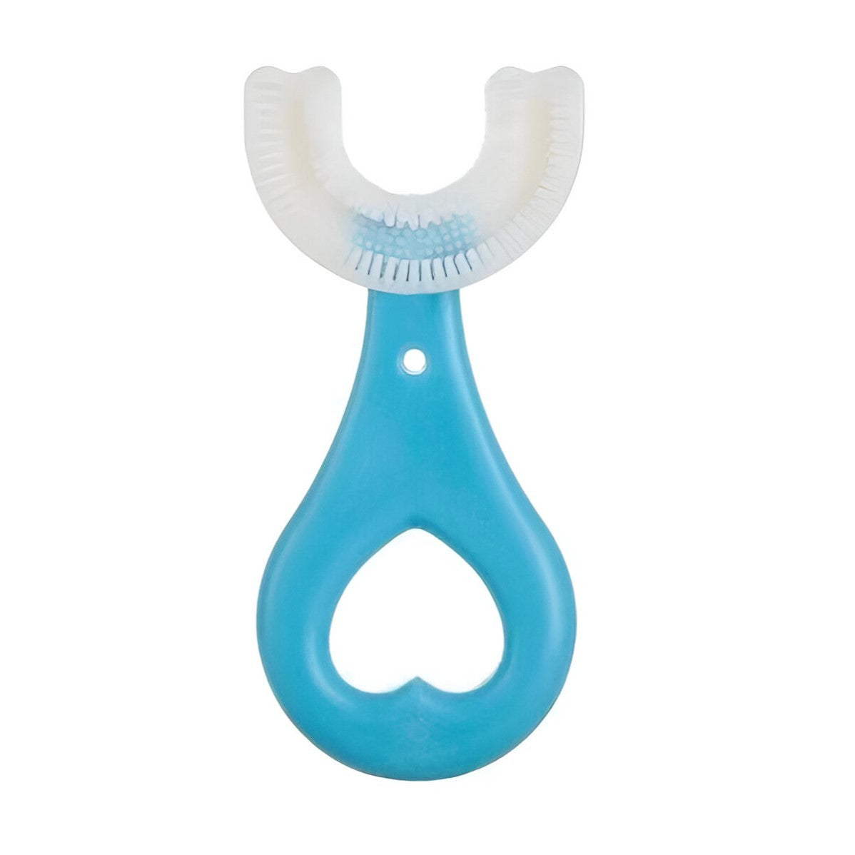 Periuta De Dinti In Forma De U, Pentru Sugari Si Copii 2-6 Ani, Peri Moi, 9 Cm, Model Inima, Culoare - vivimall.ro