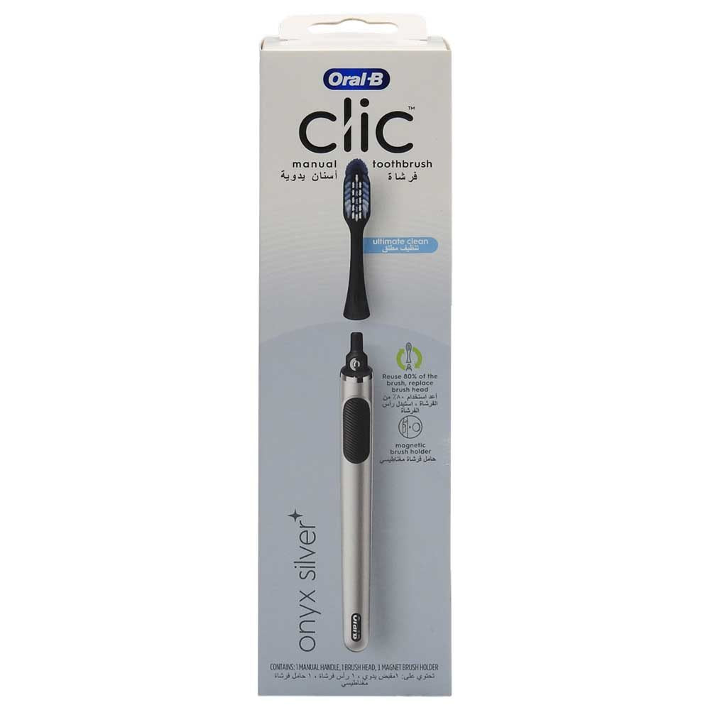 Periuta de Dinti, Oral B, Clic Onyx Silver