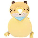 Perna tip Rucsac pentru Protectia Capului, Flippy, Tetiera tip Tigru, pentru Bebelusi, 33x6x19 cm, 180 g, Crem