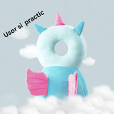 Perna Tip Rucsac Pentru Protectia Capului, Tetiera Tip Unicorn, Pentru Bebelusi, 180 G
