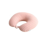 Perna de calatorie, Vivimall , 2 in 1, cu Particule de Spuma cu Memorie, Roz, Resigilat - vivimall.ro