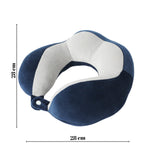 Perna De Voiaj Pentru Gat, Din Bumbac, 4 Cocoase Pentru Confort, Accesoriu De Voiaj, Birou, Masina, Sistem Prindere Capse