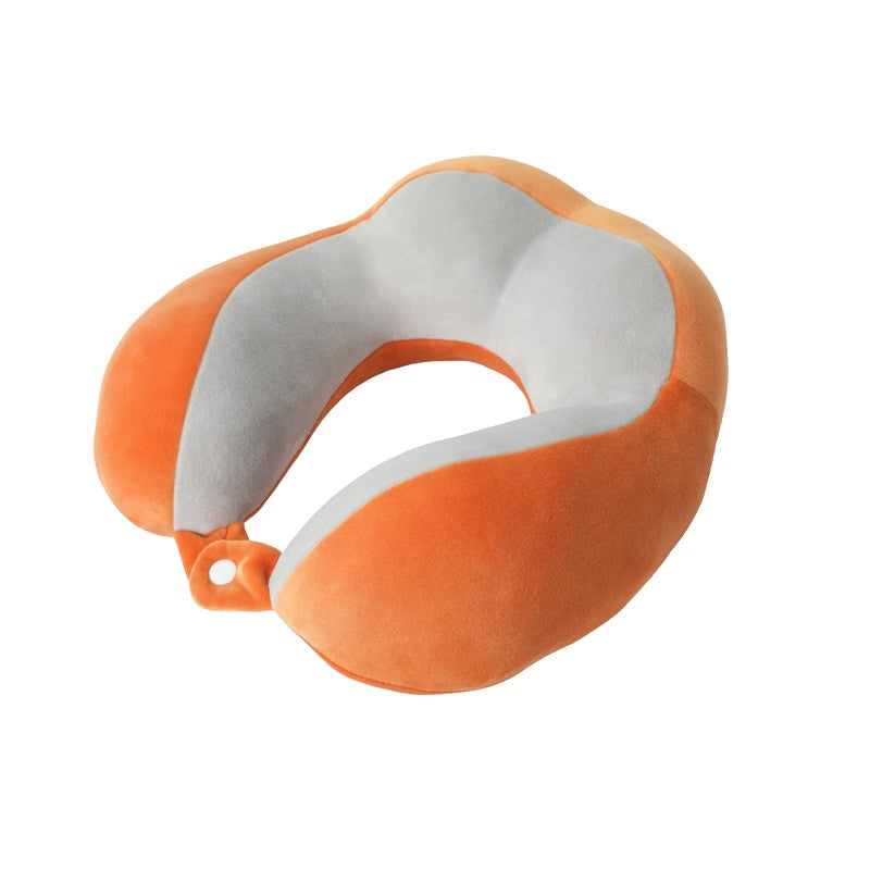 Perna De Voiaj Pentru Gat, Din Bumbac, 4 Cocoase Pentru Confort, Accesoriu De Voiaj, Birou, Masina, Sistem Prindere Capse