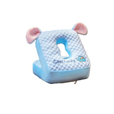 Perna din Spuma, Flippy, pentru Birou, Calatorii, Pauze, Model Elefant, Microfibra, 30x35x30 cm, Albastru