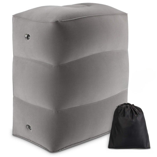 Perna Gonflabila Multifunctionala, Vivimall, pentru Picioare, Cap, 3 Straturi, Inaltime Reglabila, 17.8 x 25.4 x 42.9 cm, Gri Inchis - vivimall.ro