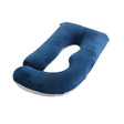Perna pentru Gravide, Flippy, Perna de Sarcina, Detasabila si Lavabila, Ergonomica Tip J, Captuseala din Poliester, 155 x 75 x 60 cm, Bleumarin/Gri deschis - vivimall.ro