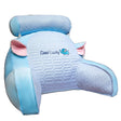 Perna Multifunctionala, Flippy, Spatar pentru Pat, Protectie Lombara, Marime Medie, 60 x 40 cm, din Latex, Model Elefant, Albastru - vivimall.ro
