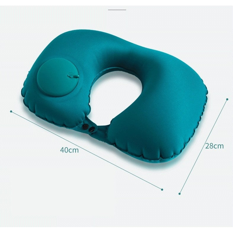Perna Pentru Gat Portabila, Umflare Prin Apasare, Usor De Depozitat, Imbracata In Material Catifelat, In Forma De U, 40 X 28 Cm, Verde - vivimall.ro