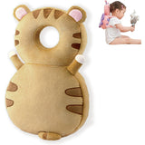 Perna tip Rucsac pentru Protectia Capului, Flippy, Tetiera tip Tigru, pentru Bebelusi, 33x6x19 cm, 180 g, Maro