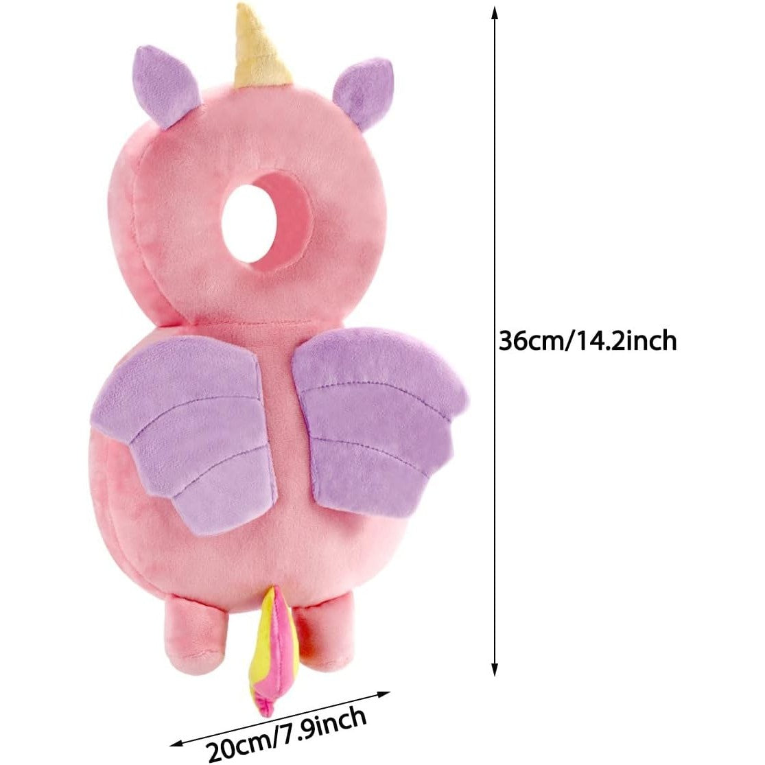Perna Tip Rucsac Pentru Protectia Capului, Tetiera Tip Unicorn, Pentru Bebelusi, 180 G