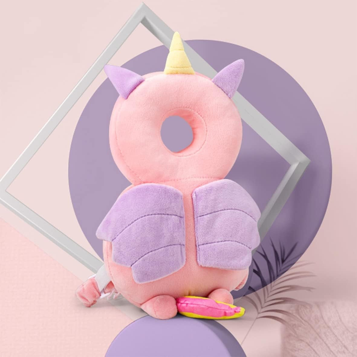 Perna Tip Rucsac Pentru Protectia Capului, Tetiera Tip Unicorn, Pentru Bebelusi, 180 G