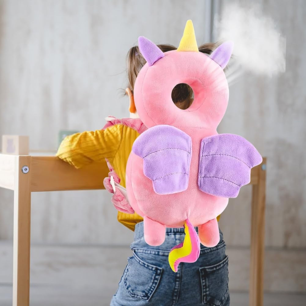 Perna Tip Rucsac Pentru Protectia Capului, Tetiera Tip Unicorn, Pentru Bebelusi, 180 G